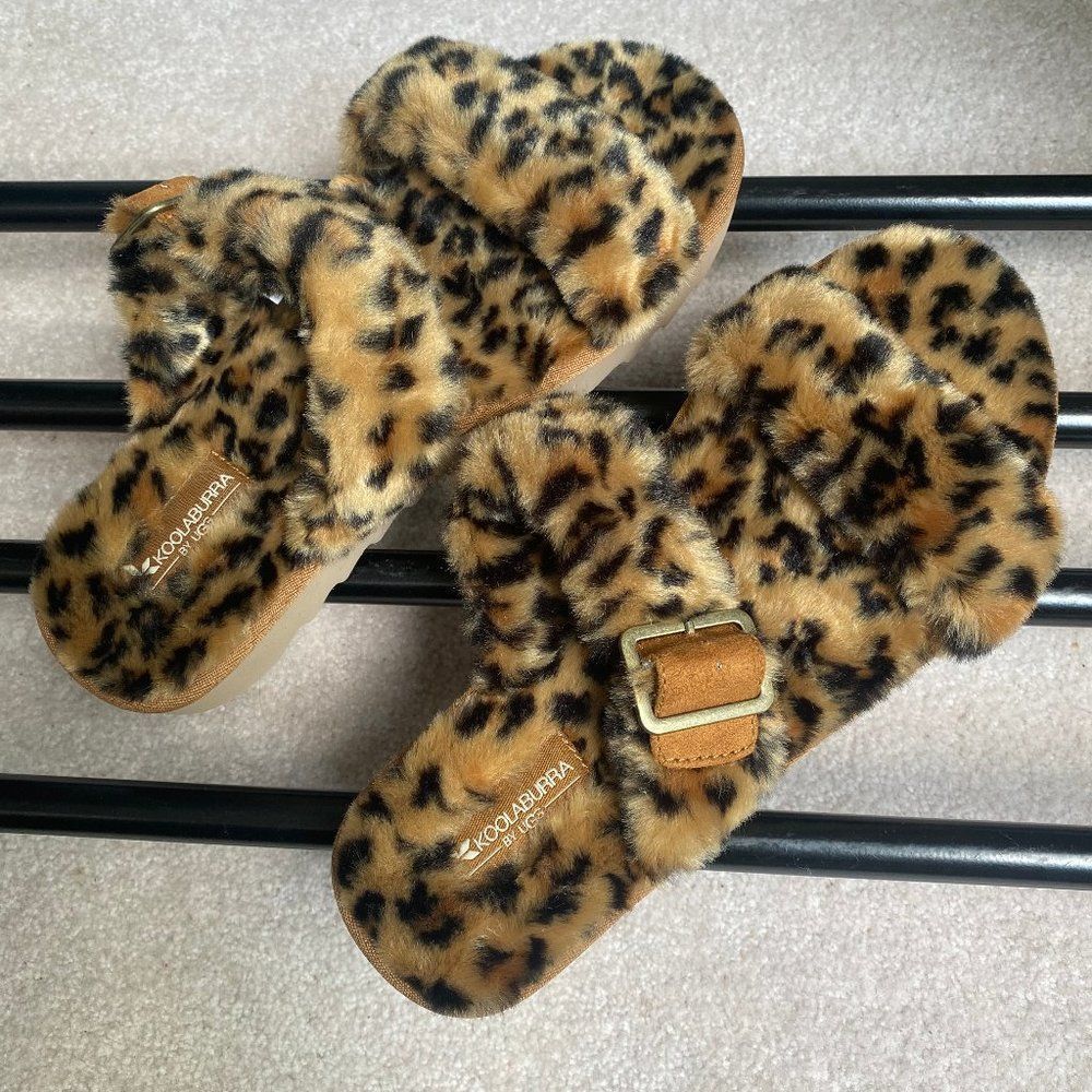 KOOLABURRA By UGG Women Furr-ah Plush Sandals - NEW NWOB - Picture 7 of 8